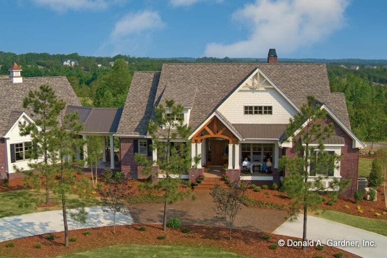 3-Bedroom 1-Story Modern Craftsman With Bonus Room and Screened Porch (Floor Plan)