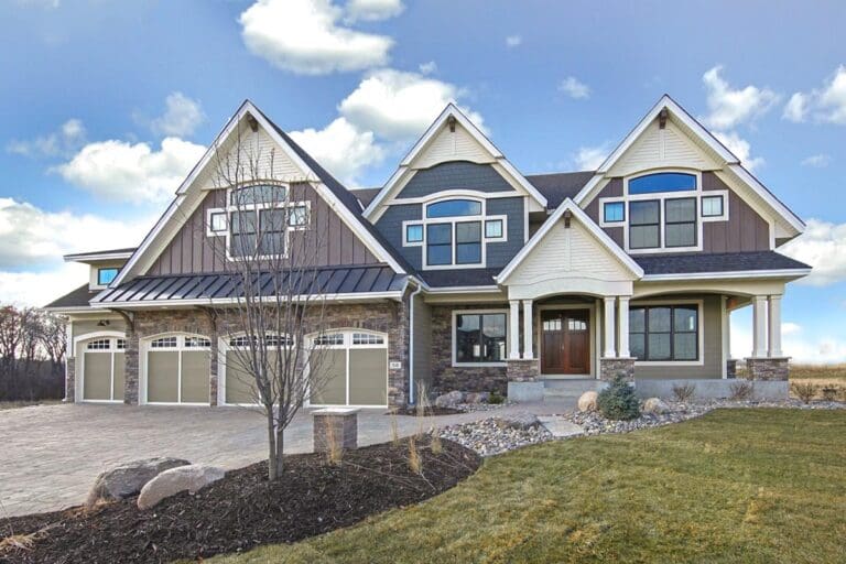 5-Bedroom 2-Story Luxury Home with Indoor Sport Court (Floor Plan)