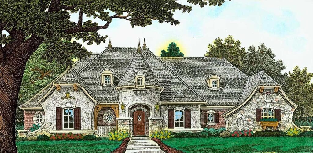 4-Bedroom 1-Story Modern Farmhouse With Bonus Room and Side Garage (Floor Plan)