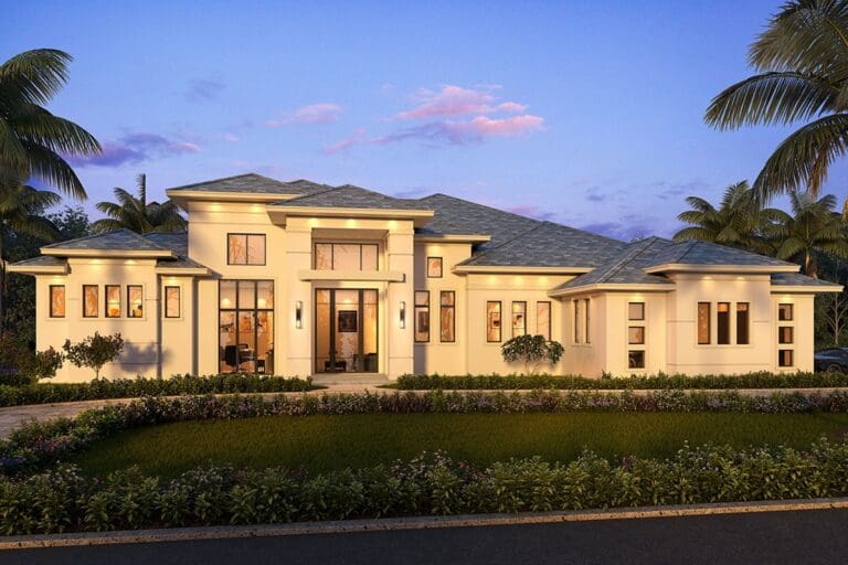 1-Story 4-Bedroom Southern Home with Large Outdoor Living Space (Floor Plan)