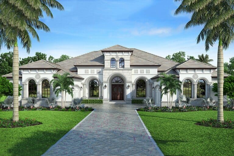 4-Bedroom 1-Story Luxury Home With Expansive 4-Car Garage and Lanai (Floor Plan)