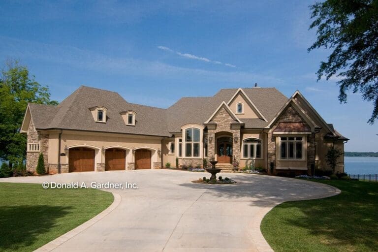 4-Bedroom 2-Story European House with Bonus Room (Floor Plan)