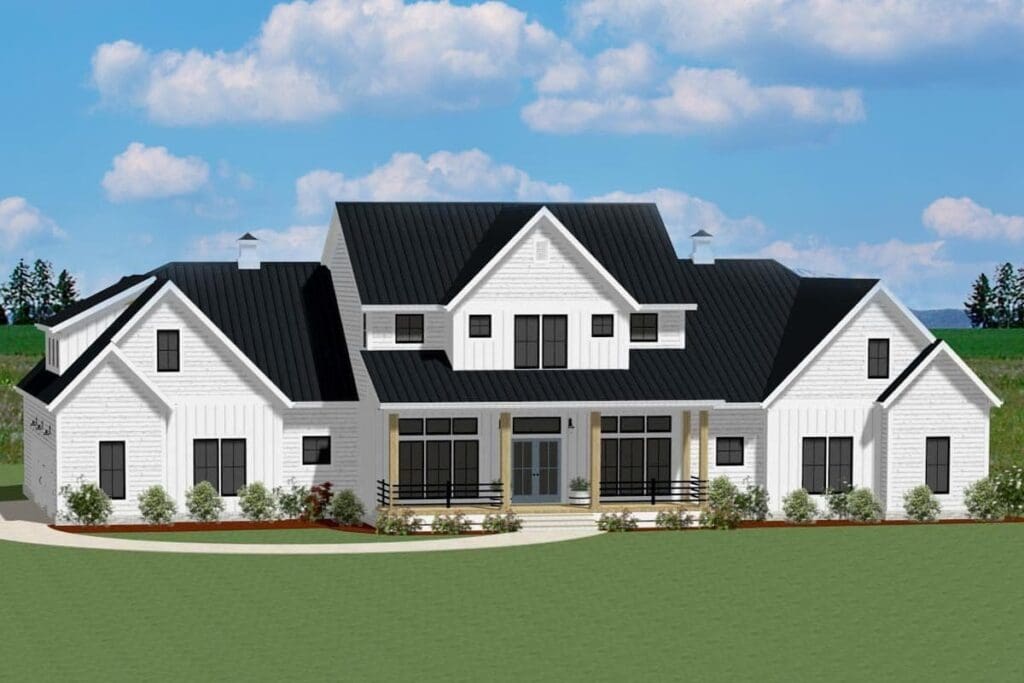 4-Bedroom 2-Story Modern Farmhouse with Great Symmetry (Floor Plan)