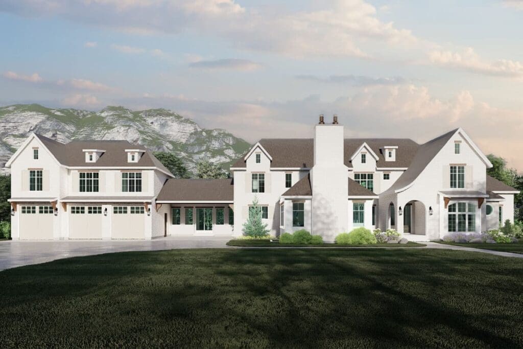 7-Bedroom 2-Story Farmhouse With Optional Basement Retreat (Floor Plan)