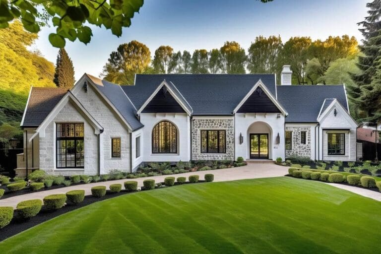 Two-Story 5-Bedroom European Estate with Home Theater (Floor Plan)