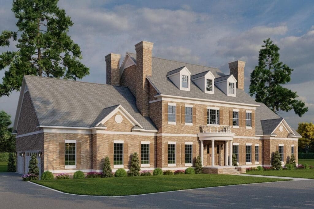 4-Bedroom 2-Story Luxury Farmhouse With Expansive Porches (Floor Plan)