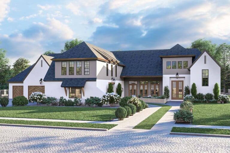 2-Story 5-Bedroom Transitional Home with Sunken Den (Floor Plan)