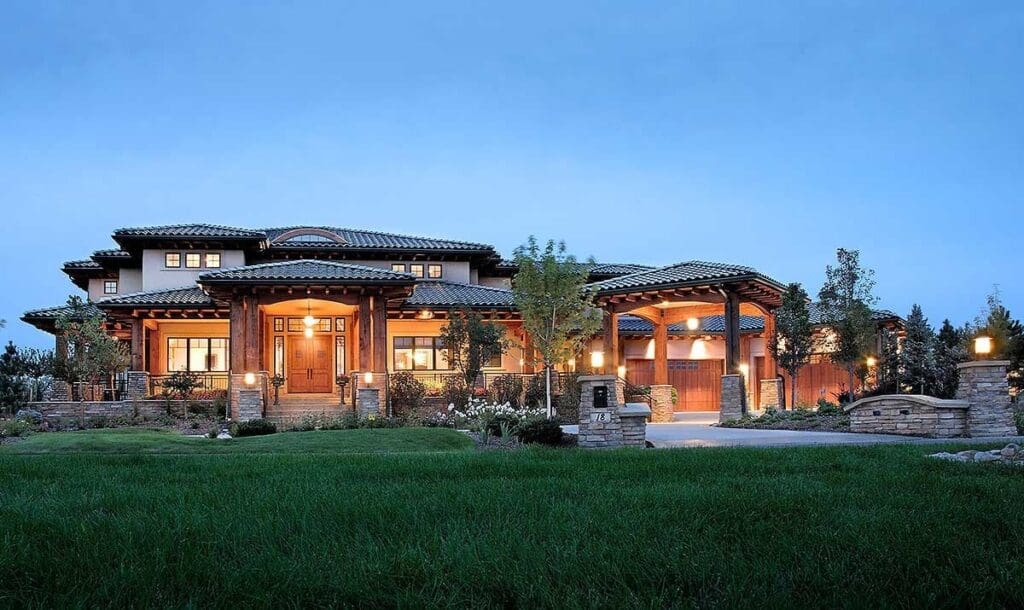 5-Bedroom Two-Story Luxurious Home with Double Staircase (Floor Plan)