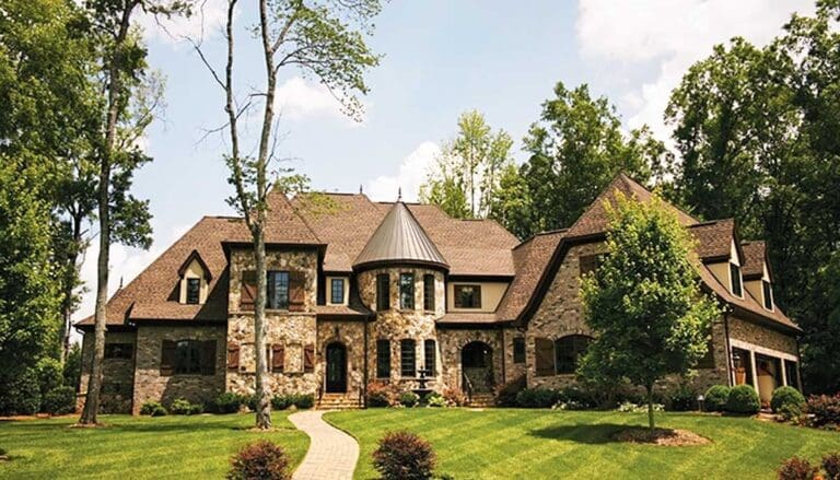 3-Story 4-Bedroom European Mansion with Vaulted Grand Room (Floor Plan)