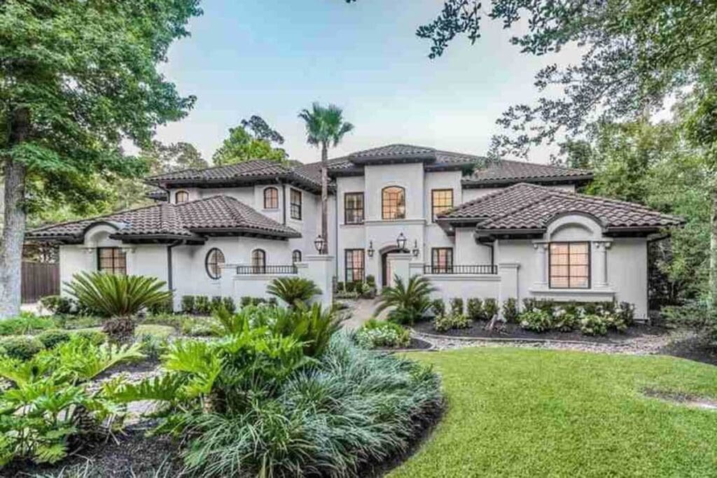 Two-Story 5-Bedroom Mediterranean Home with Media and Game Rooms (Floor Plan)