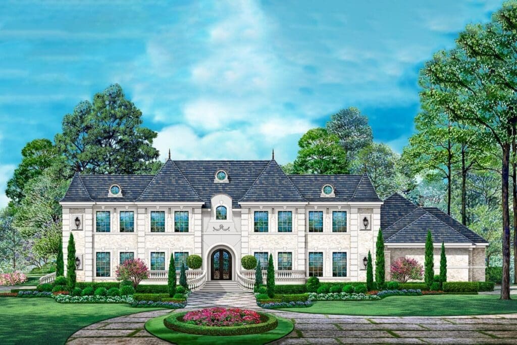 6-Bedroom 2-Story Luxury Modern Farmhouse with Grand Outdoor Living (Floor Plan)