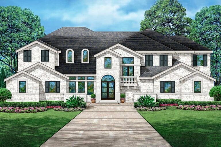 5-Bedroom 2-Story Home with Main-level Mini Suite and Fitness Room (Floor Plan)
