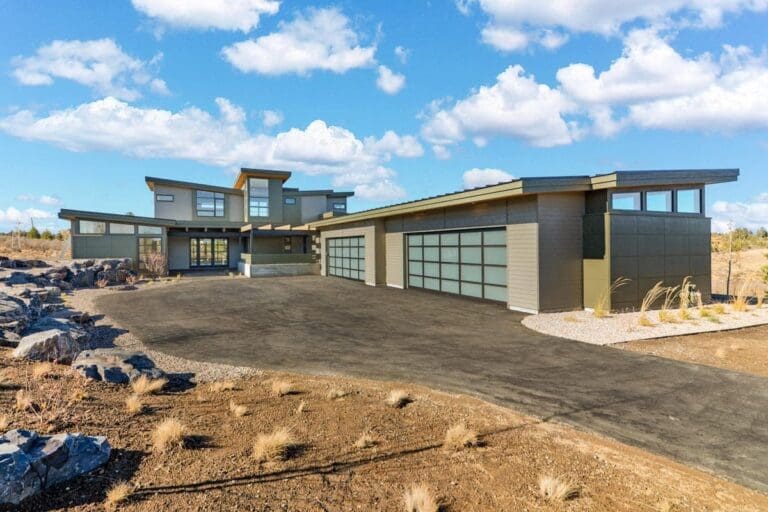 4-Bedroom 2-Story Contemporary House with Views from Each Room (Floor Plan)