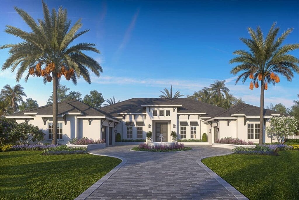 5-Bedroom 1-Story Florida Home with Private Study Room (Floor Plan)