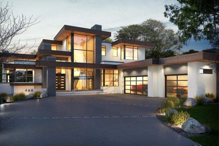 5-Bedroom 2-Story Modern House with Upstairs Master Retreat (Floor Plan)
