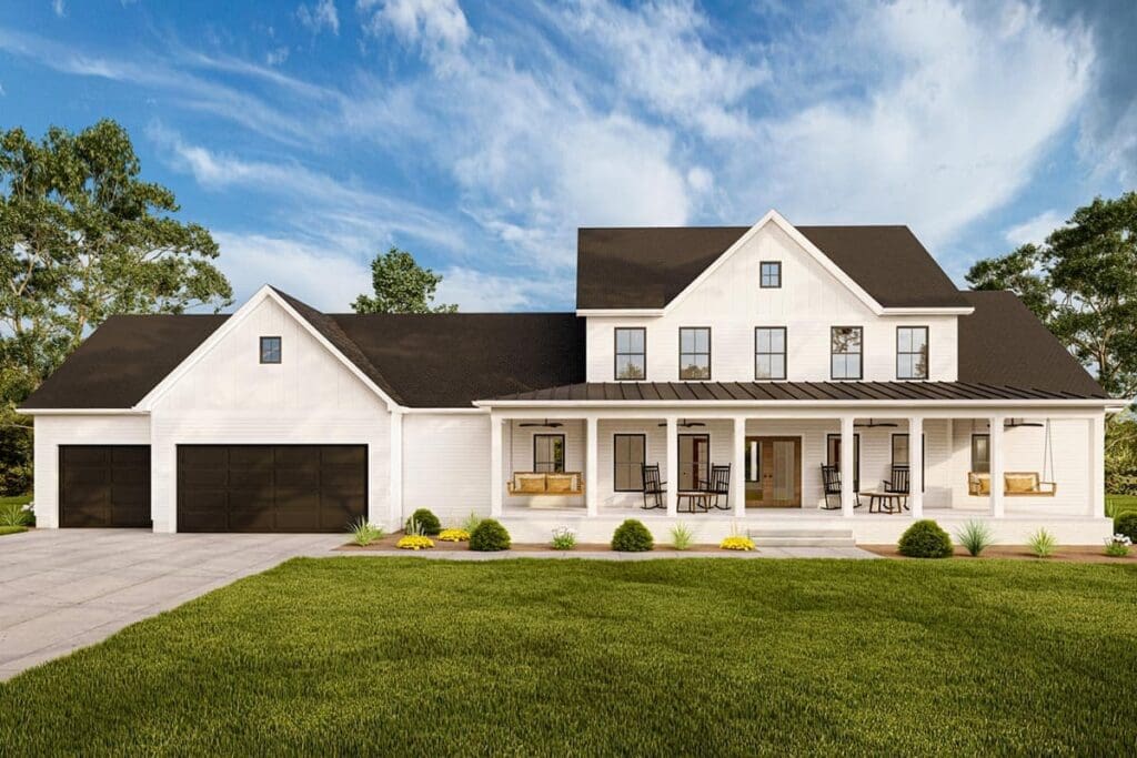 5-Bedroom 2-Story Farmhouse with Expansive Outdoor Living and Bonus Lower Level (Floor Plan)