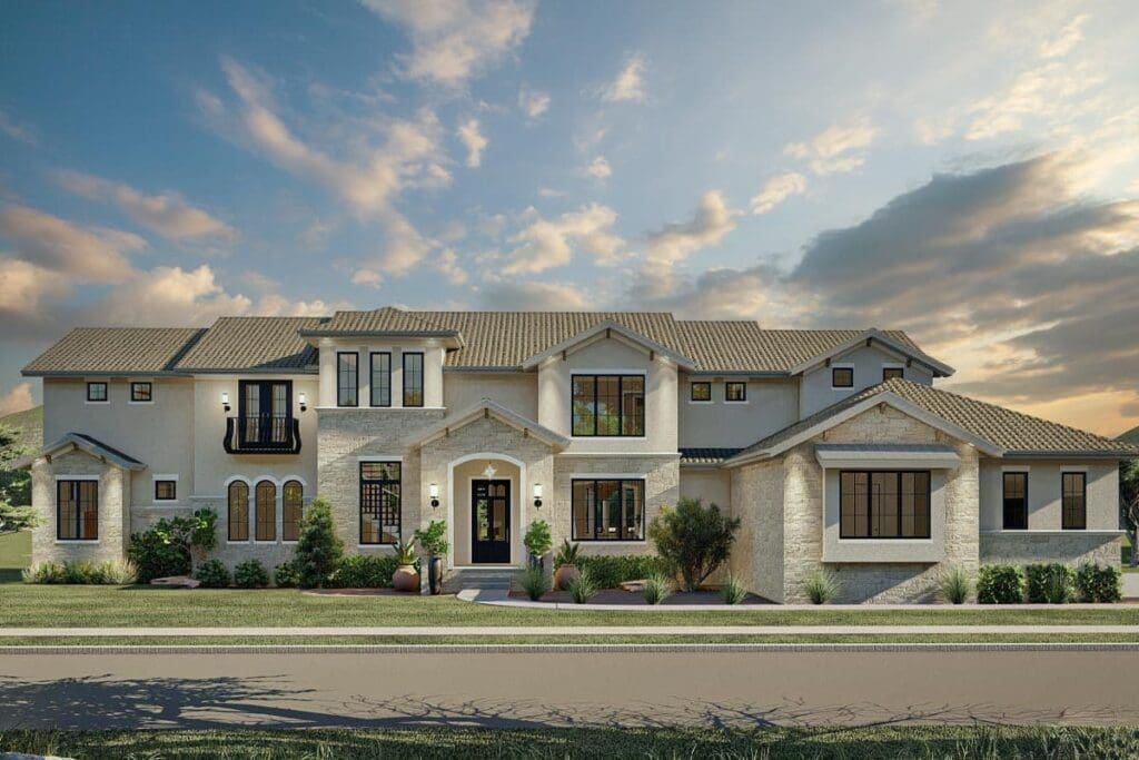 5-Bedroom 2-Story Luxury Modern Farmhouse with Expansive Living and Bonus Space (Floor Plan)