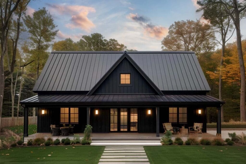 4-Bedroom 1-Story Modern Farmhouse with Front and Rear Porches – 2,355 Sq Ft (Floor Plan)