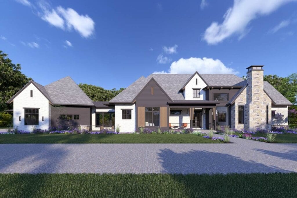 5-Bedroom 1-Story European Home with Expansive Walkout Basement and Outdoor Living (Floor Plan)