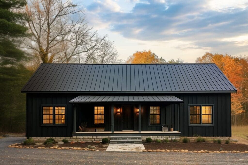 3-Bedroom 1-Story Modern Farmhouse with Flex Room and Front Porch (Floor Plan)