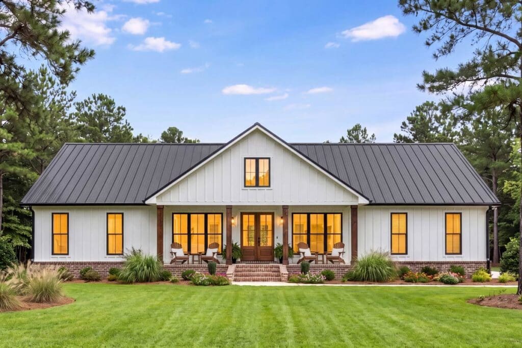 Plan 52060HZ: Barndominium Farmhouse House Plan Featuring Three Bedrooms and Covered Porches - Image #7 - Barndominium, Country, Farmhouse, Traditional